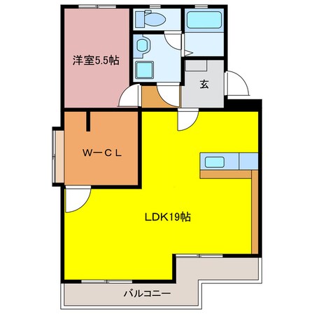 マンション木ノ神の物件間取画像